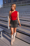 Saturdays High Rise Mini Skirt Black