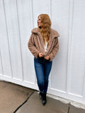 Brooks Faux Fur Jacket Mocha