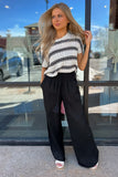 Leah Linen Pants Black