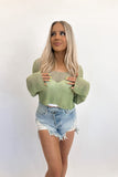 Malibu Mesh Sweater Sage