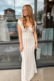 Dreams Off Shoulder Maxi Dress Sand