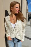 Cloud Nine Crochet Zip Up Natural