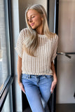 Crochet Top Cream