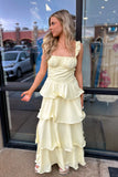 Sunshine Tiered Maxi Dress Yellow