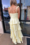 Sunshine Tiered Maxi Dress Yellow