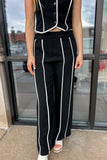 Elyssa Linen Pants Black