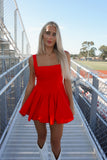The Scarlet Bubble Mini Dress