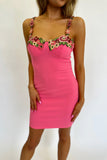 Pink Petals Mini Dress- FINAL SALE