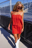 Spirit Denim Cami Top Red