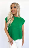 Patch Pocket Muscle Sweater Green