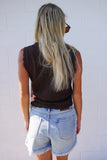 Maple Knit Button Vest