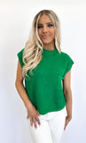 Patch Pocket Muscle Sweater Green