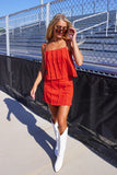 Spirit Denim Cami Top Red