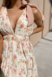 Virginia Floral Dress Cream