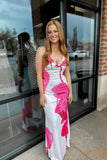 Willa Halter Floral Dress Pink/White