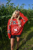 Huskers Crew Red/Black