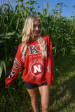 Huskers Crew Red/Black