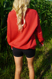 Huskers Crew Red/Black