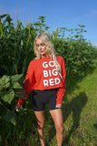 Go Big Red Patches Long Sleeve Red/White