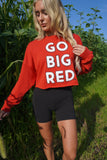 Go Big Red Patches Long Sleeve Red/White