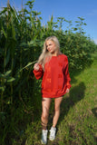 All “N” Nebraska Crew Red