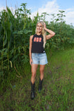 GBR Racer Back Tank Black/Red