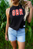 GBR Racer Back Tank Black/Red