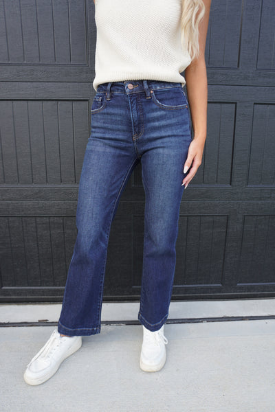 Chase High Rise Wide Jeans Dark Denim