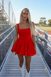 The Scarlet Bubble Mini Dress