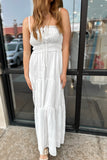 Montauk Tiered Maxi Dress White