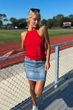 Strawberry Knit Tank Top