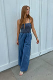 Harbor Smocked Denim Jumpsuit