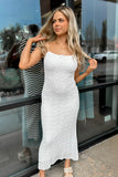 Petals Lace Dress White