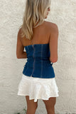 Kendall Strapless Denim Top- FINAL SALE