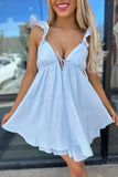 Nantucket Mini Dress Ice Blue