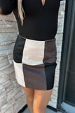 Ash Suede Mini Skirt Charcoal