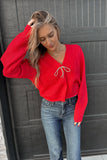 Nicole Knit Sweater Red