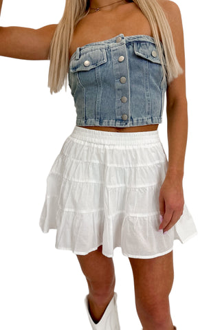 Countryside Mini Skirt White