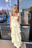 Sunshine Tiered Maxi Dress Yellow