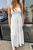 Montauk Tiered Maxi Dress White