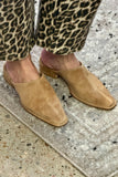 Steve Madden Dessa Slide- Tan Suede