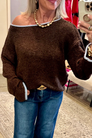 Courtney Sweater- Chocolate