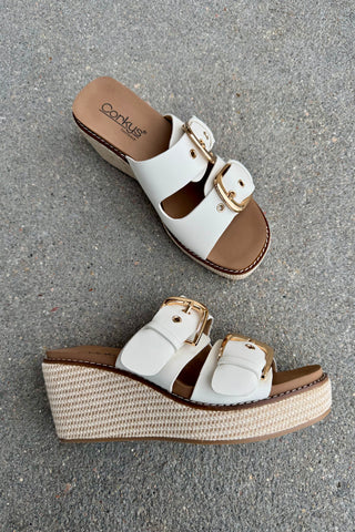 Corky's Manifest Wedge-  Ivory