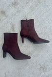 Swan Bootie- Brown Suede