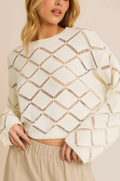 Diamond Sweater Off White