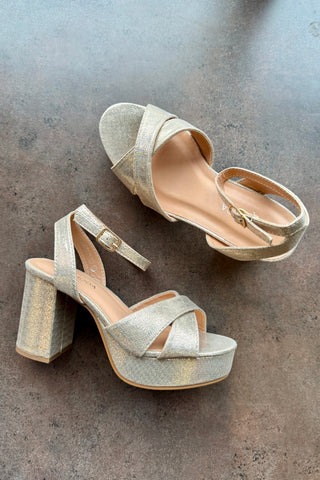 Beverly Heel- Gold