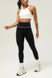Black Contrast Stitch Leggings