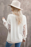 Floral Lace Top White