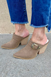 Dixie Mule- Dark Taupe