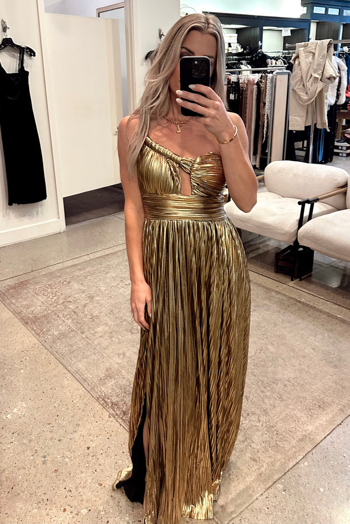 Goddess Dress - Metallic Gold- FINAL SALE